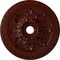 Ekena Millwork Bordeaux Deluxe Ceiling Medallion (Fits Canopies up to 4"), 23 5/8"OD x 3"ID x 2"P, Brushed Mahogany CM23BOBMF - alternate 1